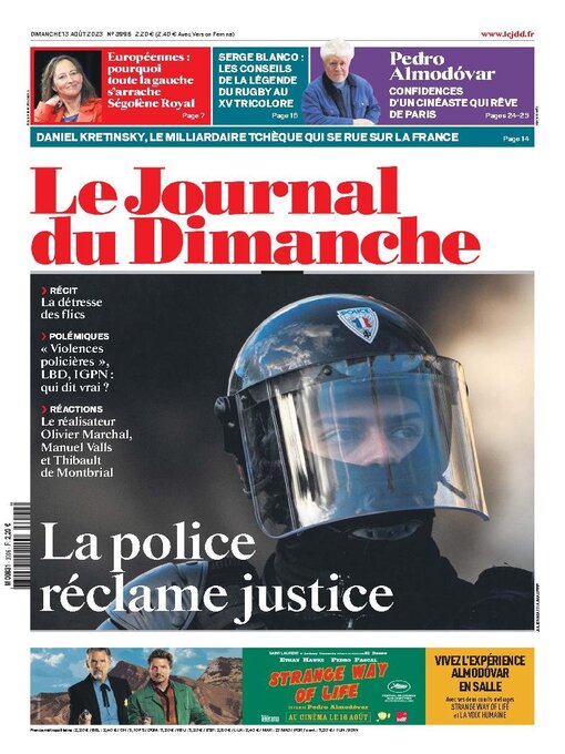 Title details for Le Journal du dimanche by Lagardere Media News - Wait list